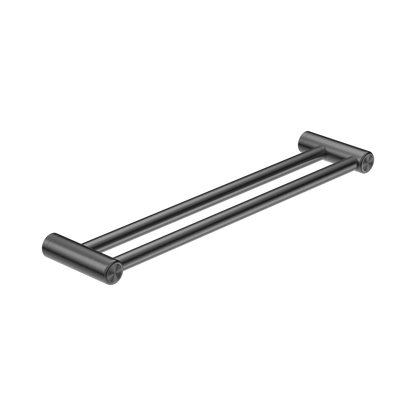 Mecca Care 25mm Double Towel Grab Rail 600mm Gun Metal