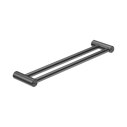Mecca Care 25mm Double Towel Grab Rail 600mm Gun Metal