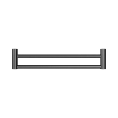 Mecca Care 25mm Double Towel Grab Rail 600mm Gun Metal