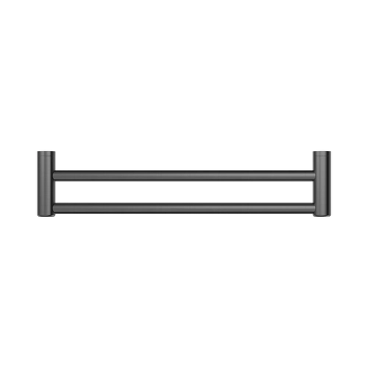 Mecca Care 25mm Double Towel Grab Rail 600mm Gun Metal