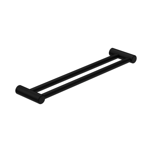 Mecca Care 25mm Double Towel Grab Rail 600mm Matte Black