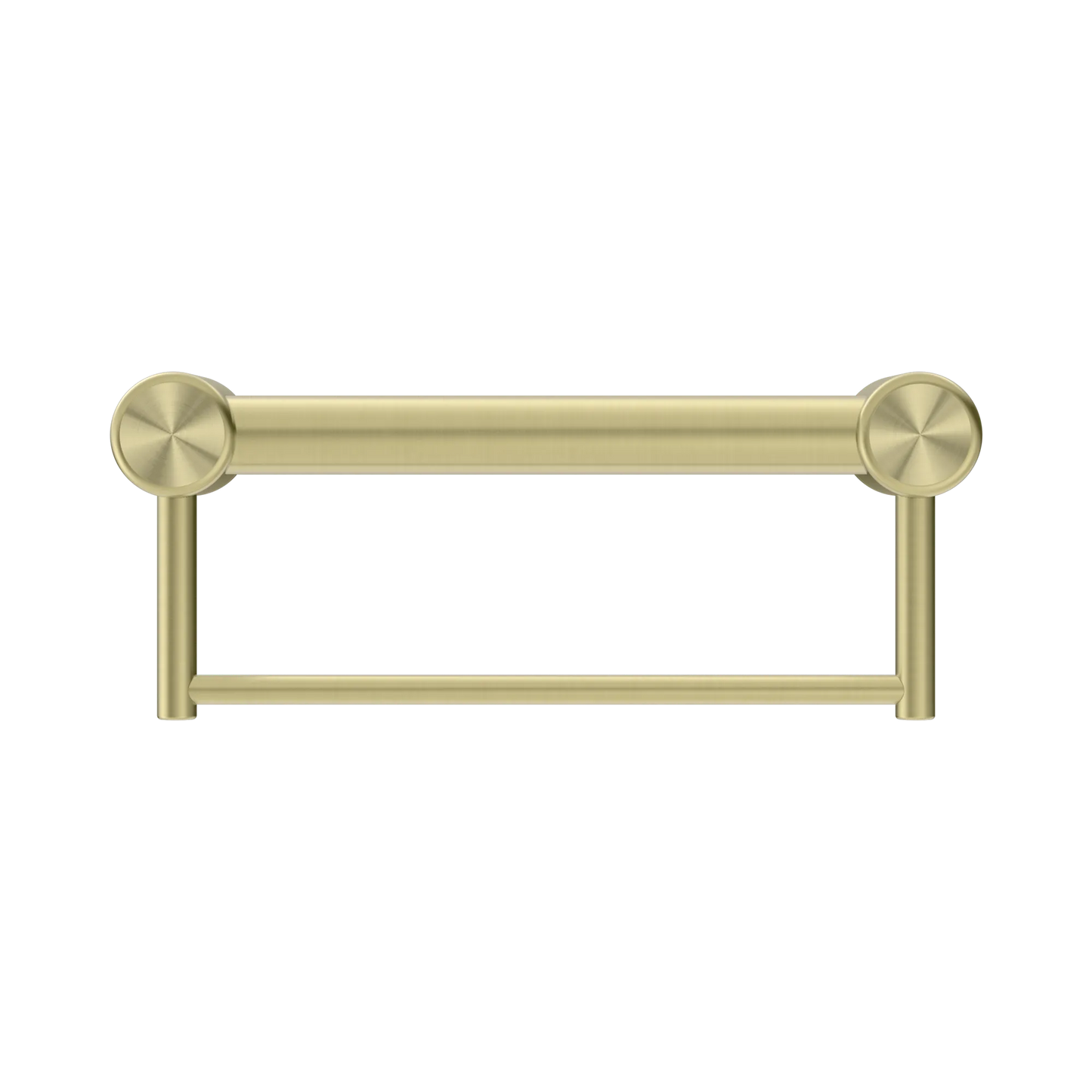 Mecca Care 32mm Grab Rail With Towel Holder 300mm Brushed Gold