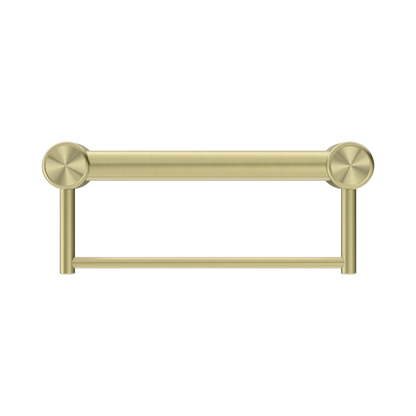 Mecca Care 32mm Grab Rail With Towel Holder 300mm Brushed Gold