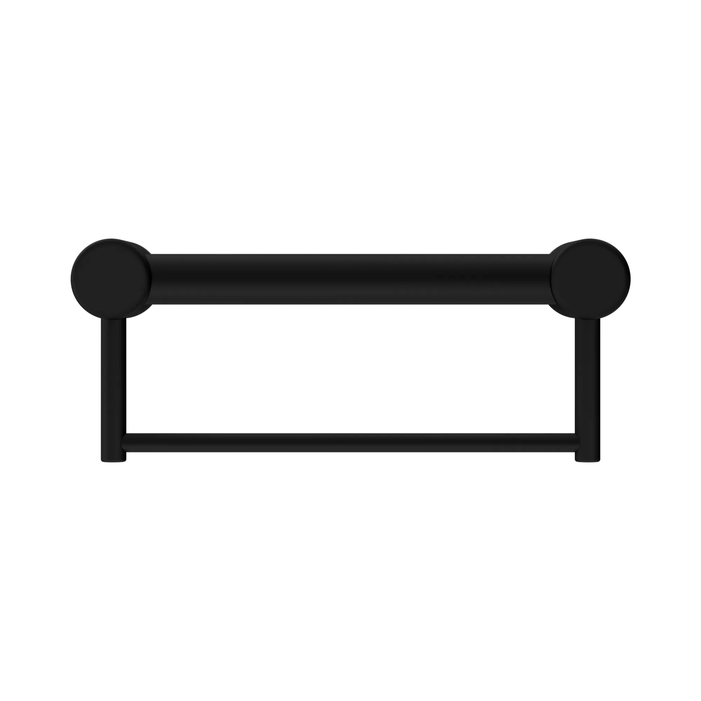 Mecca Care 32mm Grab Rail With Towel Holder 300mm Matte Black