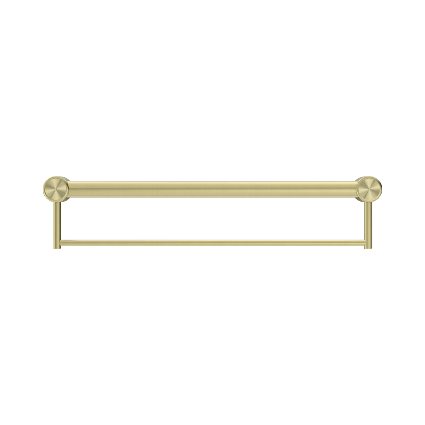 Mecca Care 32mm Grab Rail With Towel Holder 600mm Brushed Gold