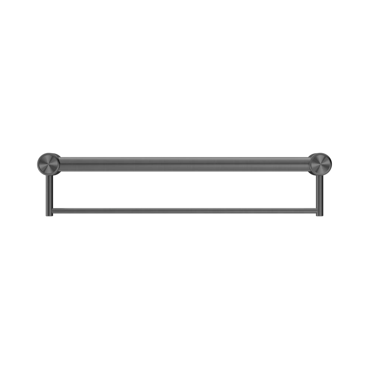 Mecca Care 32mm Grab Rail With Towel Holder 600mm Gun Metal