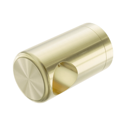 Left Bracket Set For Mecca Care 32mm Grab Rail With Towel Holder Brushed Gold