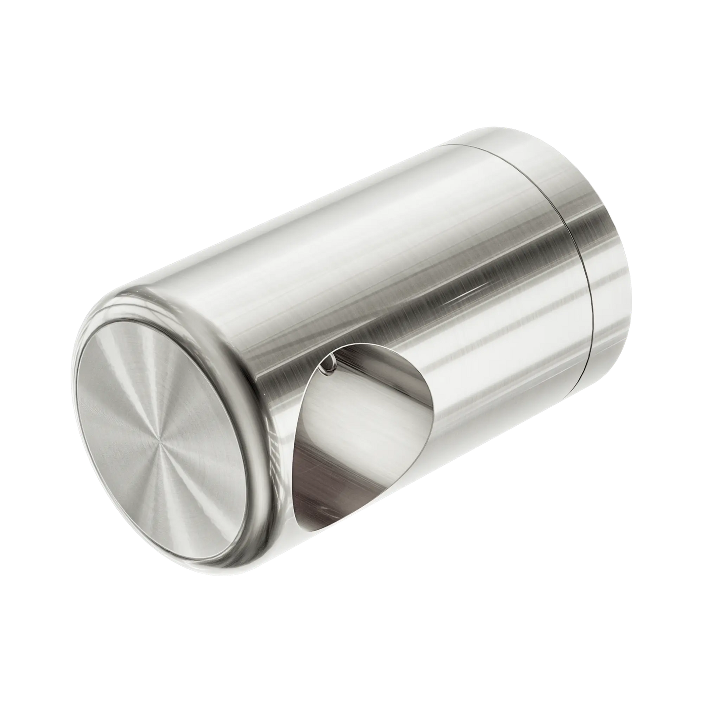 Left Bracket Set For Mecca Care 32mm Grab Rail With Towel Holder Brushed Nickel