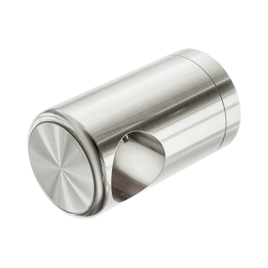 Left Bracket Set For Mecca Care 32mm Grab Rail With Towel Holder Brushed Nickel