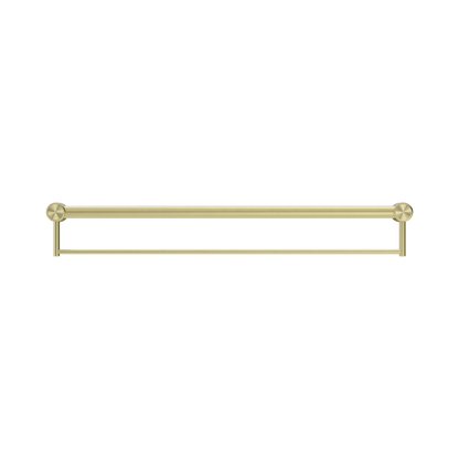 Mecca Care 32mm Grab Rail With Towel Holder 900mm Brushed Gold