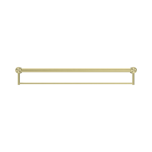 Mecca Care 32mm Grab Rail With Towel Holder 900mm Brushed Gold