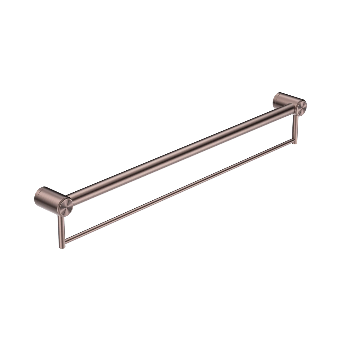 Mecca Care 32mm Grab Rail With Towel Holder 900mm Brushed Bronze