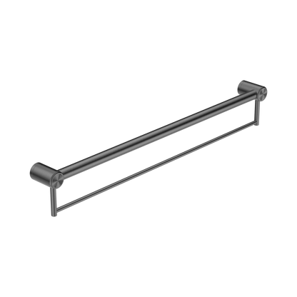 Mecca Care 32mm Grab Rail With Towel Holder 900mm Gun Metal
