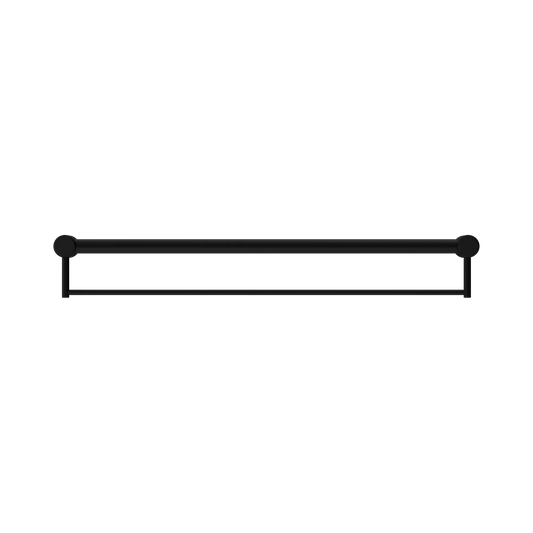 Mecca Care 32mm Grab Rail With Towel Holder 900mm Matte Black