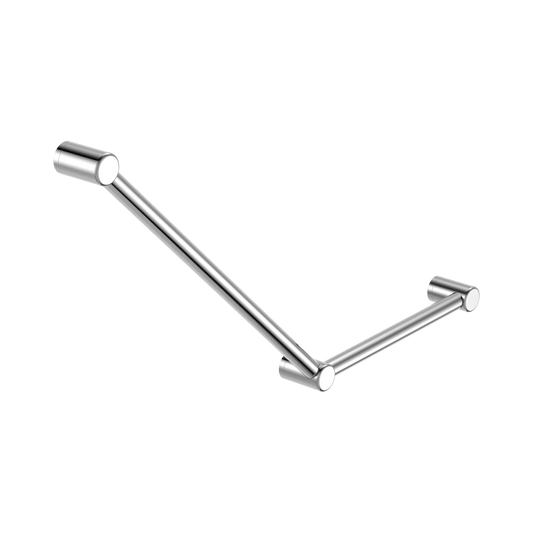 Mecca Care 32mm Ambulant Toilet Grab Rail 45 Degree 750X450mm Chrome