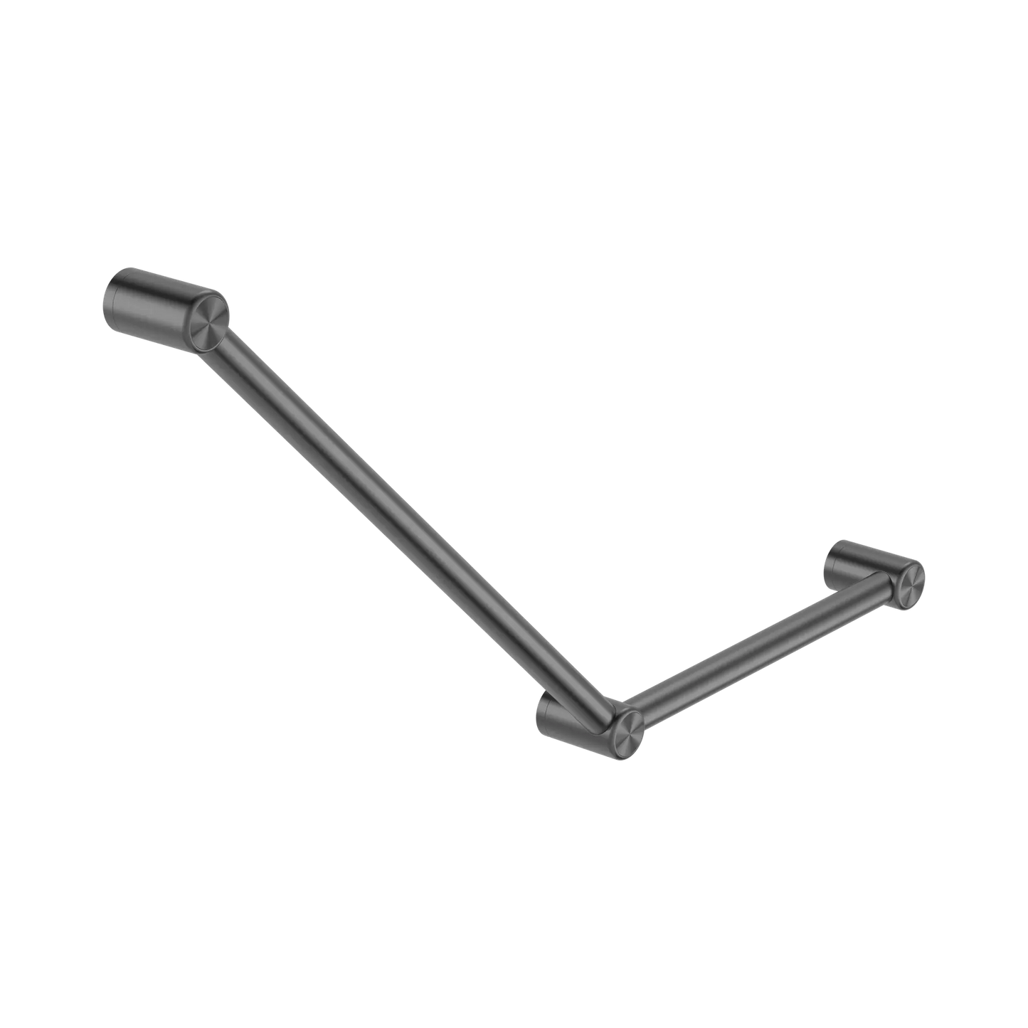 Mecca Care 32mm Ambulant Toilet Grab Rail 45 Degree 750X450mm Gun Metal