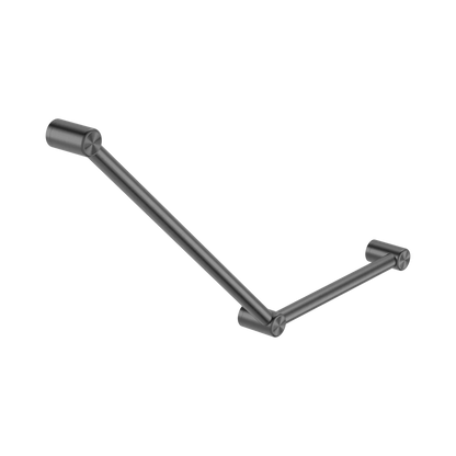 Mecca Care 32mm Ambulant Toilet Grab Rail 45 Degree 750X450mm Gun Metal