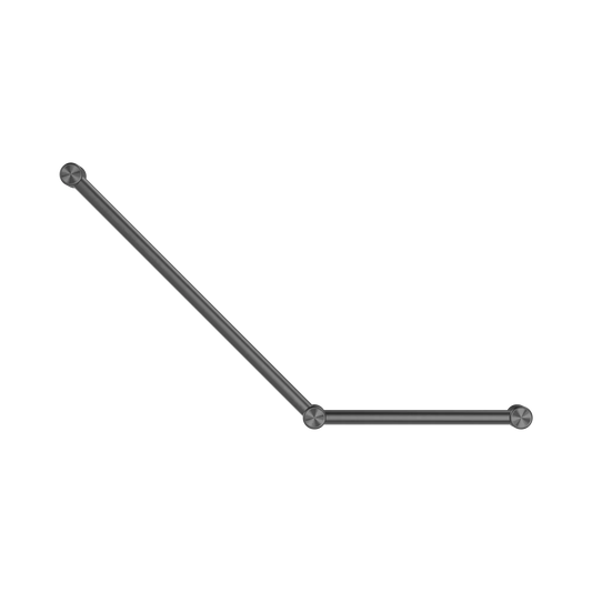 Mecca Care 32mm Ambulant Toilet Grab Rail 45 Degree 750X450mm Gun Metal
