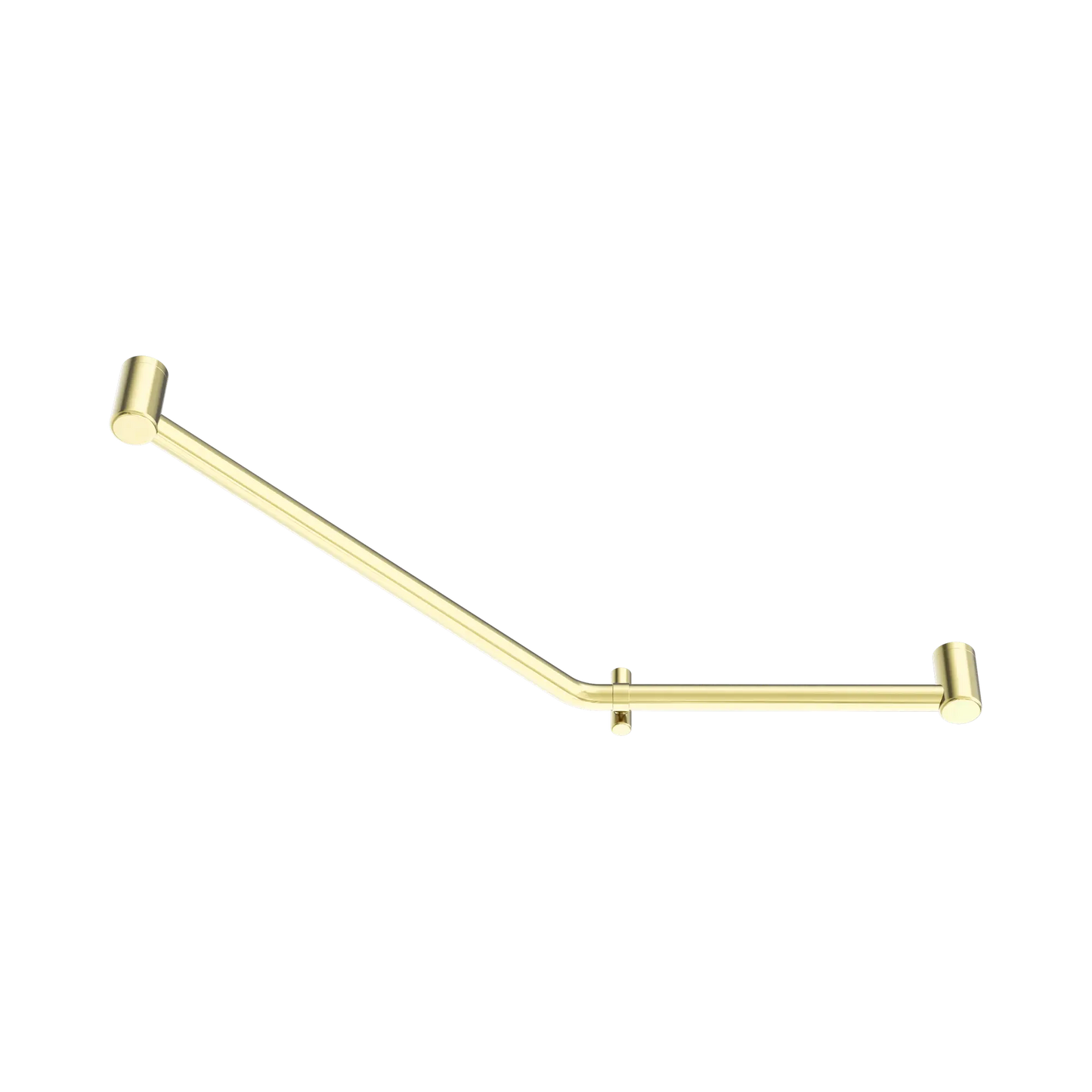 Mecca Care 32mm Ambulant 45 Degree Bent Tube Grab Rail 450X650mm Brushed Gold