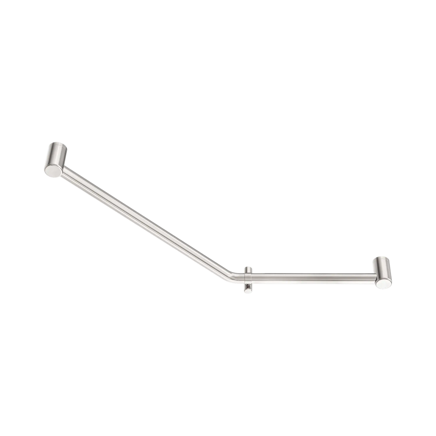 Mecca Care 32mm Ambulant 45 Degree Bent Tube Grab Rail 450X650mm Brushed Nickel