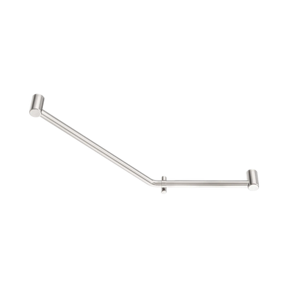 Mecca Care 32mm Ambulant 45 Degree Bent Tube Grab Rail 450X650mm Brushed Nickel