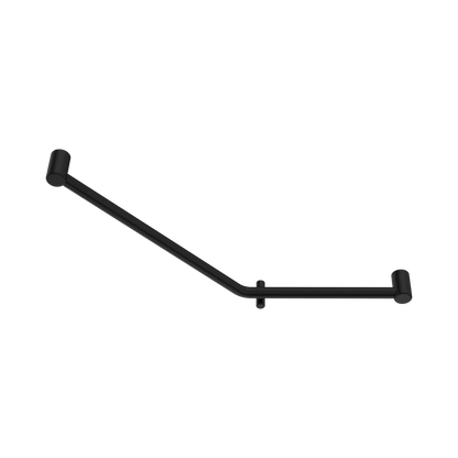 Mecca Care 32mm Ambulant 45 Degree Bent Tube Grab Rail 450X650mm Matte Black