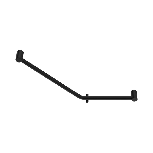 Mecca Care 32mm Ambulant 45 Degree Bent Tube Grab Rail 450X650mm Matte Black