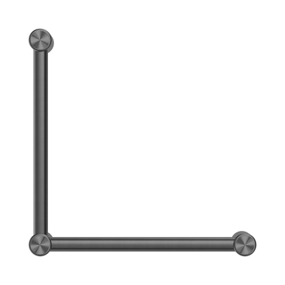 Mecca Care 32mm Ambulant Toilet Grab Rail 90 Degree 450X450mm Gun Metal