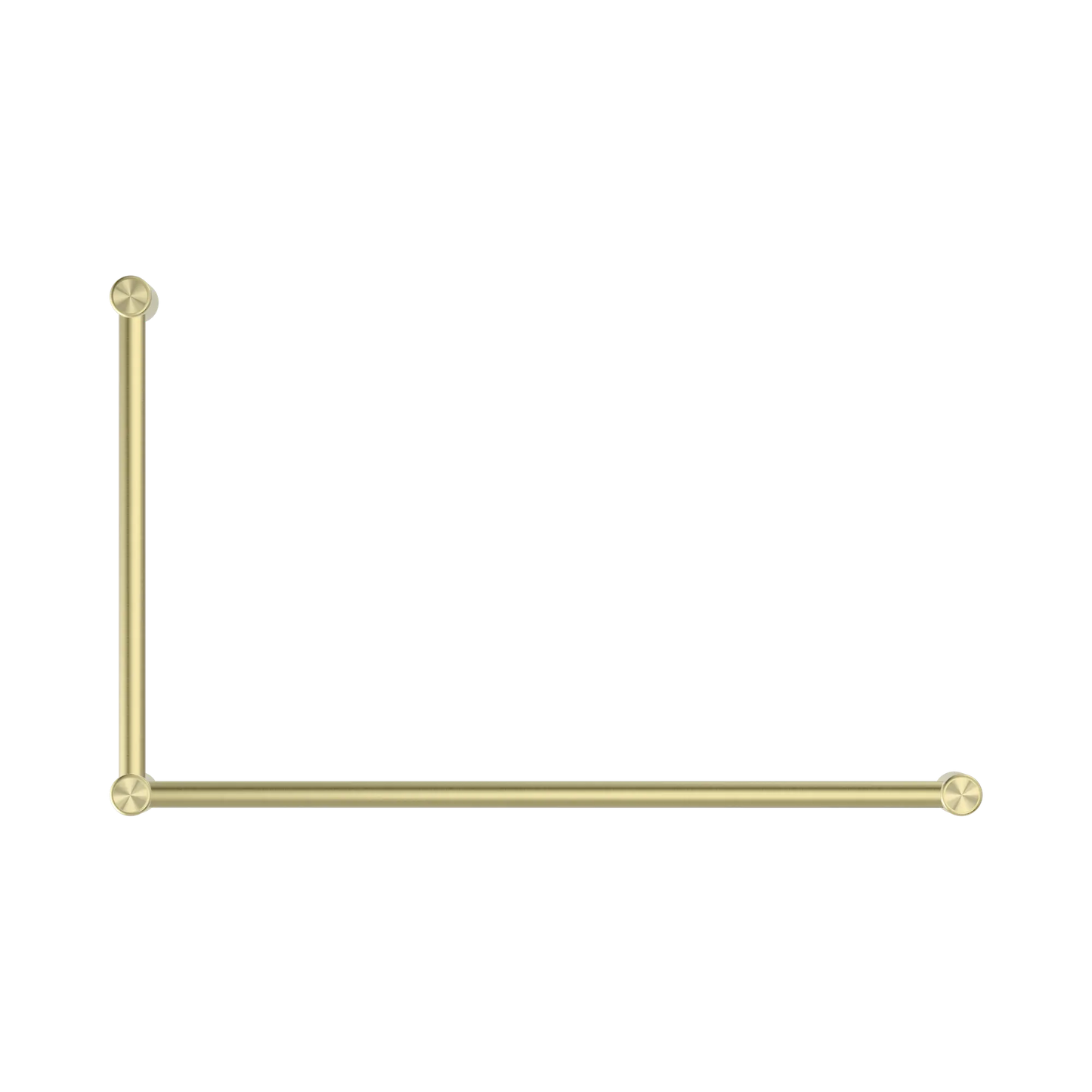 Mecca Care 32mm DDA Accessible Toilet Grab Rail Set 90 Degree 600X1000mm Brushed Gold