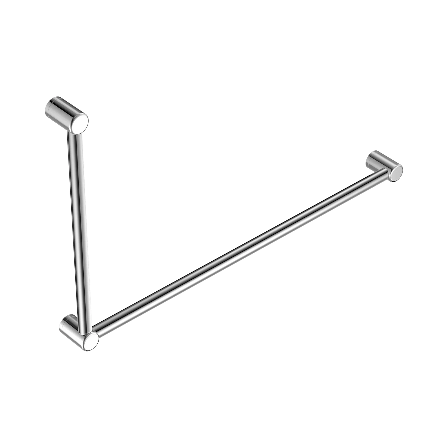 Mecca Care 32mm DDA Accessible Toilet Grab Rail Set 90 Degree 600X1000mm Chrome