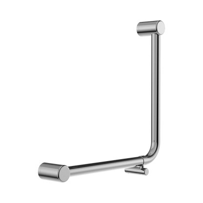 Mecca Care 32mm Ambulant 90 Degree Bent Tube Grab Rail 450X450mm Chrome