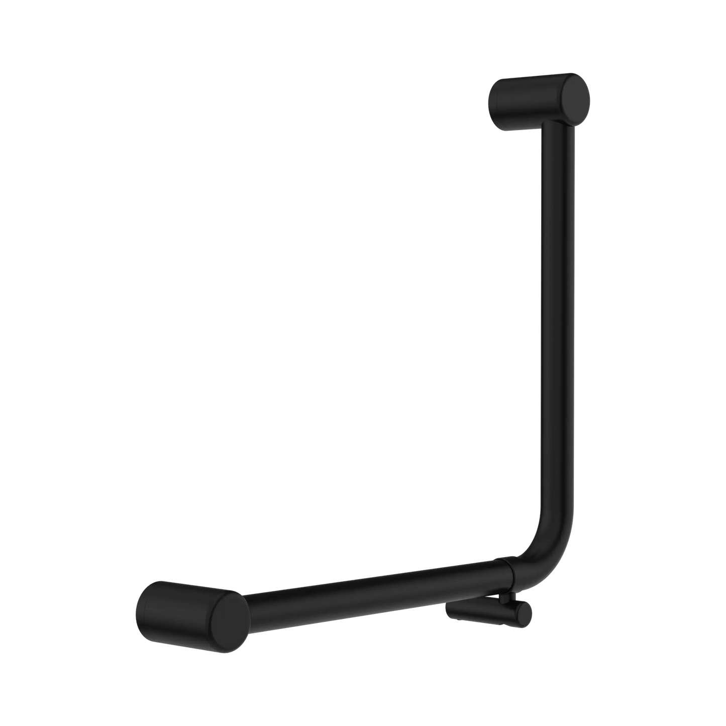 Mecca Care 32mm Ambulant 90 Degree Bent Tube Grab Rail 450X450mm Matte Black