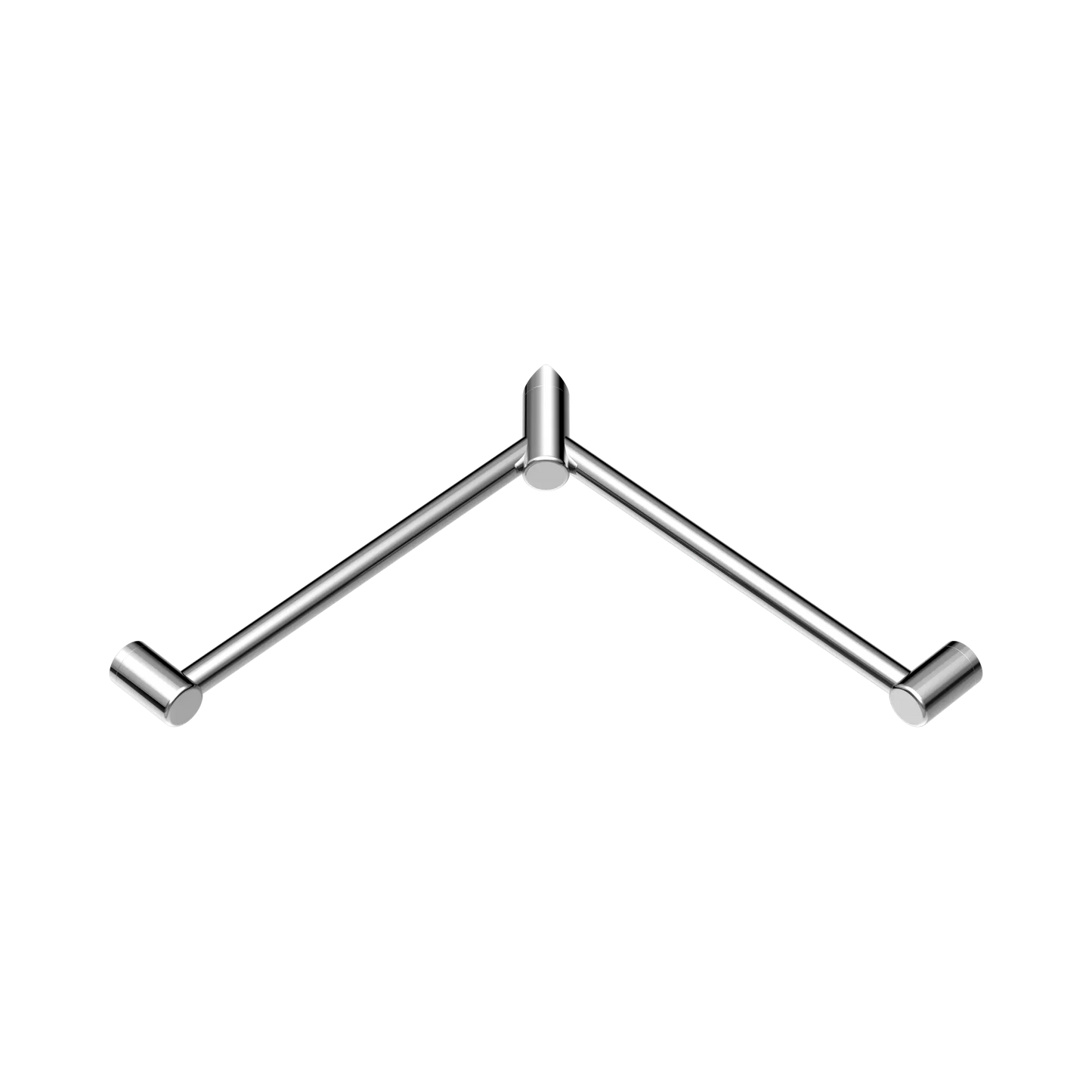 Mecca Care 32mm Wrap Around Corner Grab Rail 600X600mm Chrome