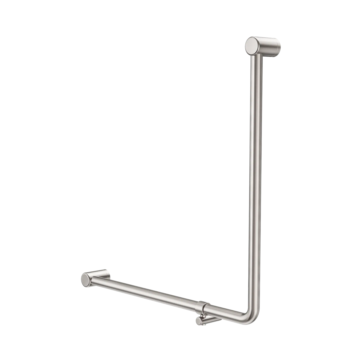 Mecca Care 32mm 90 Degree NZ4121 Accessible Toilet Grab Rail 750X750mm Brushed Nickel