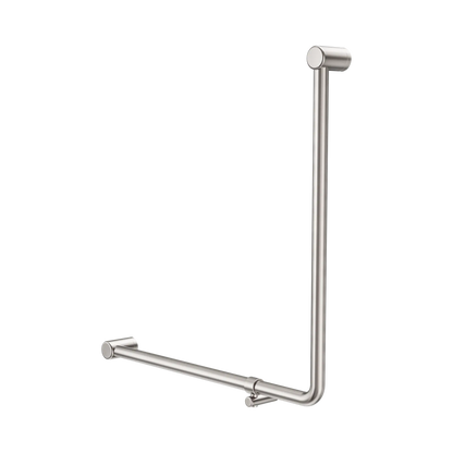 Mecca Care 32mm 90 Degree NZ4121 Accessible Toilet Grab Rail 750X750mm Brushed Nickel