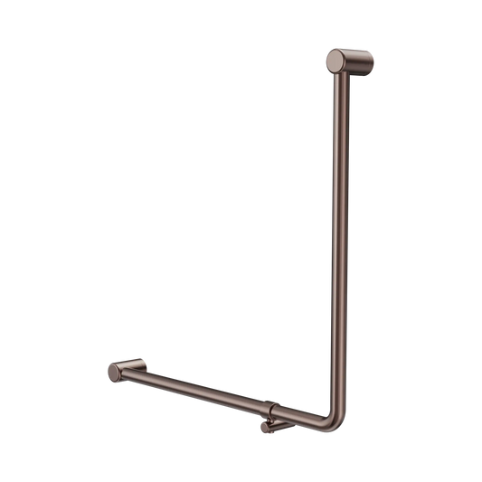 Mecca Care 32mm 90 Degree NZ4121 Accessible Toilet Grab Rail 750X750mm Brushed Bronze
