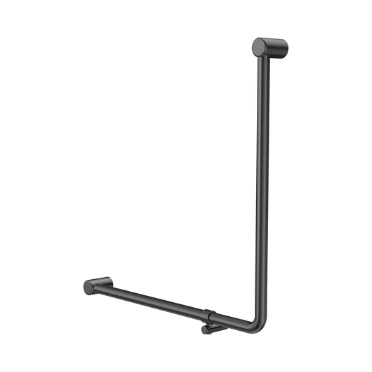 Mecca Care 32mm 90 Degree NZ4121 Accessible Toilet Grab Rail 750X750mm Gun Metal
