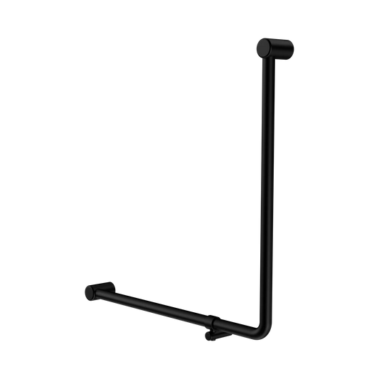 Mecca Care 32mm 90 Degree NZ4121 Accessible Toilet Grab Rail 750X750mm Matte Black