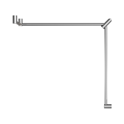 Mecca Care 32mm DDA Accessible Toilet Grab Rail Set 90 Degree Continuous 600X1065X1025mm Chrome