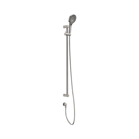Mecca Care 25mm Grab Rail And Adjustable Shower Rail Set 900mm Brushed Nickel