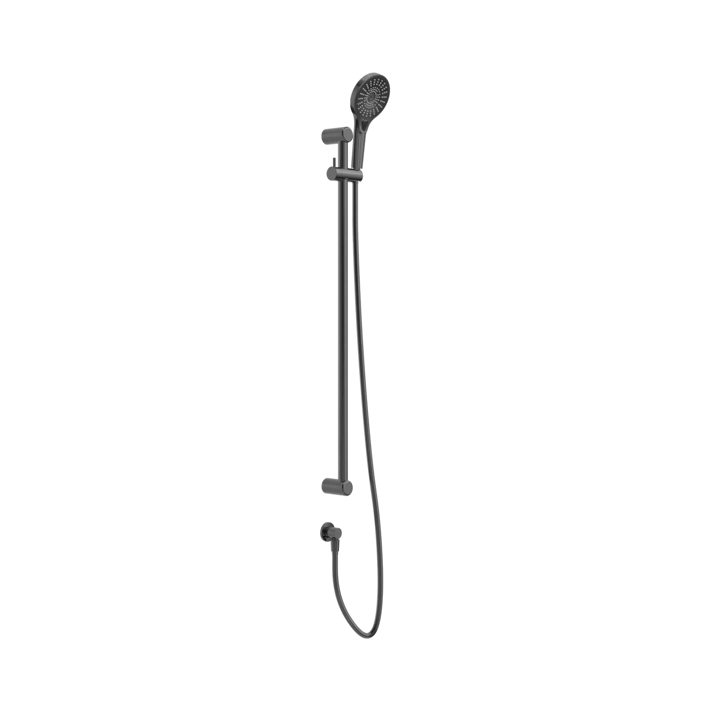 Mecca Care 25mm Grab Rail And Adjustable Shower Rail Set 900mm Gun Metal