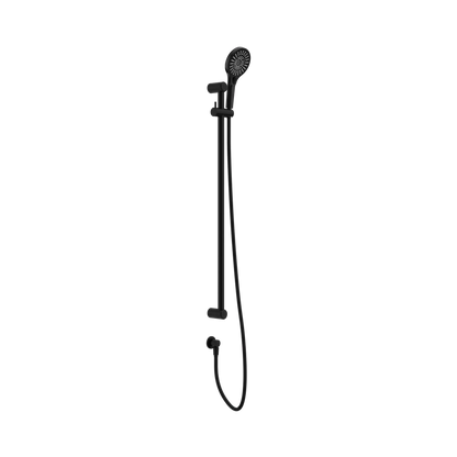Mecca Care 25mm Grab Rail And Adjustable Shower Rail Set 900mm Matte Black