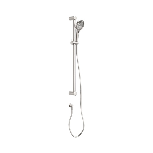 Mecca Care 32mm Grab Rail And Adjustable Shower Rail Set 900mm Brushed Nickel