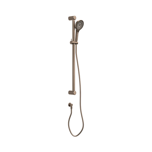 Mecca Care 32mm Grab Rail And Adjustable Shower Rail Set 900mm Brushed Bronze