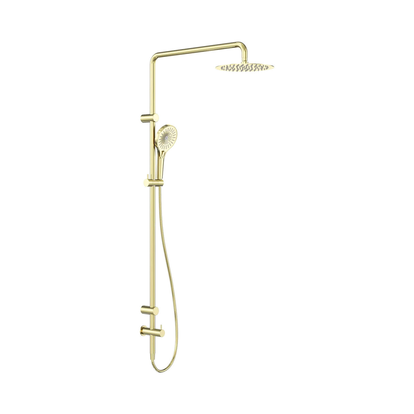 Mecca Care 25mm Grab Rail 900mm Twin Shower Set Brushed Gold