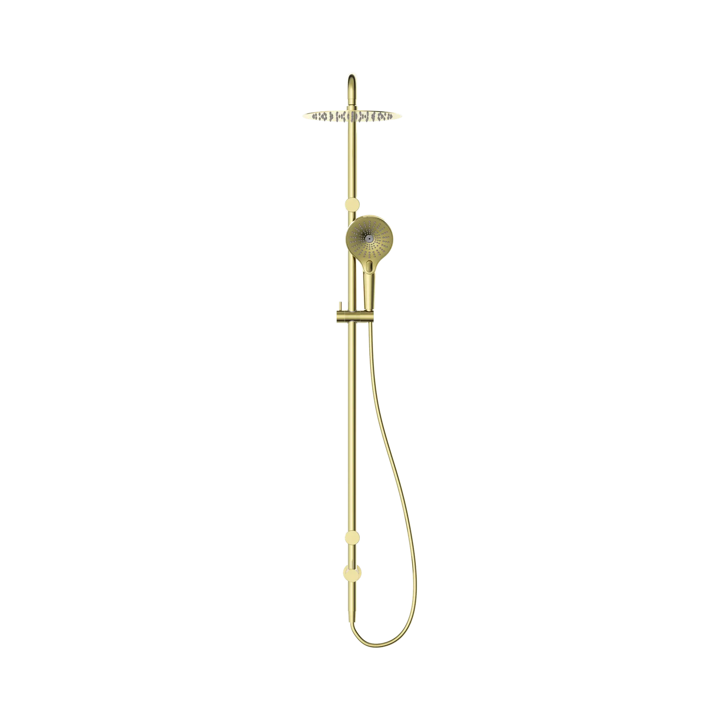 Mecca Care 25mm Grab Rail 900mm Twin Shower Set Brushed Gold