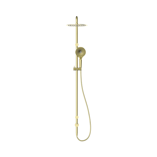 Mecca Care 25mm Grab Rail 900mm Twin Shower Set Brushed Gold
