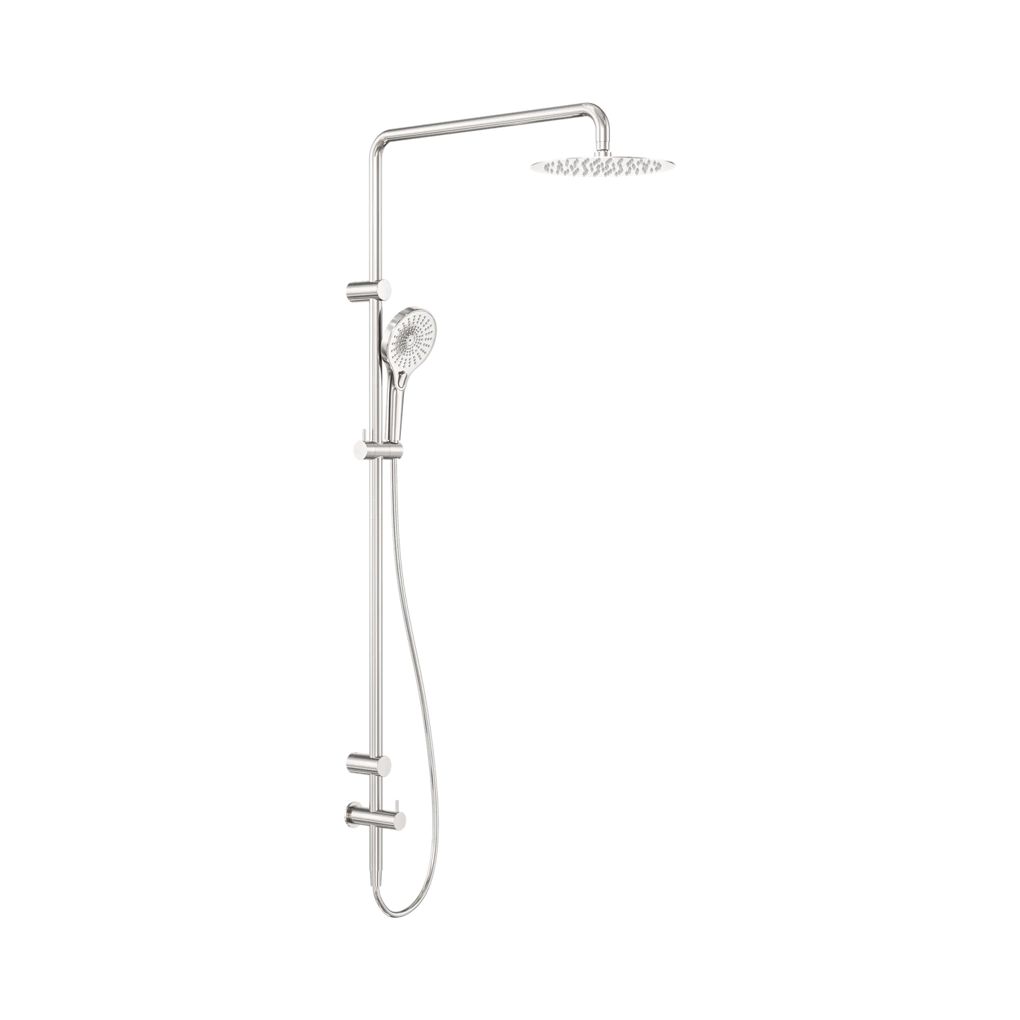 Mecca Care 25mm Grab Rail 900mm Twin Shower Set Brushed Nickel