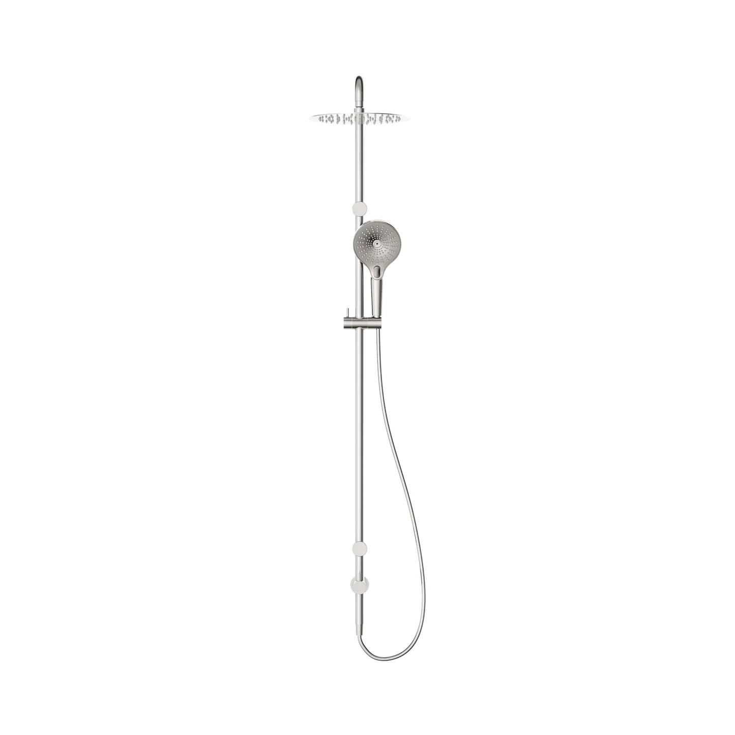 Mecca Care 25mm Grab Rail 900mm Twin Shower Set Brushed Nickel