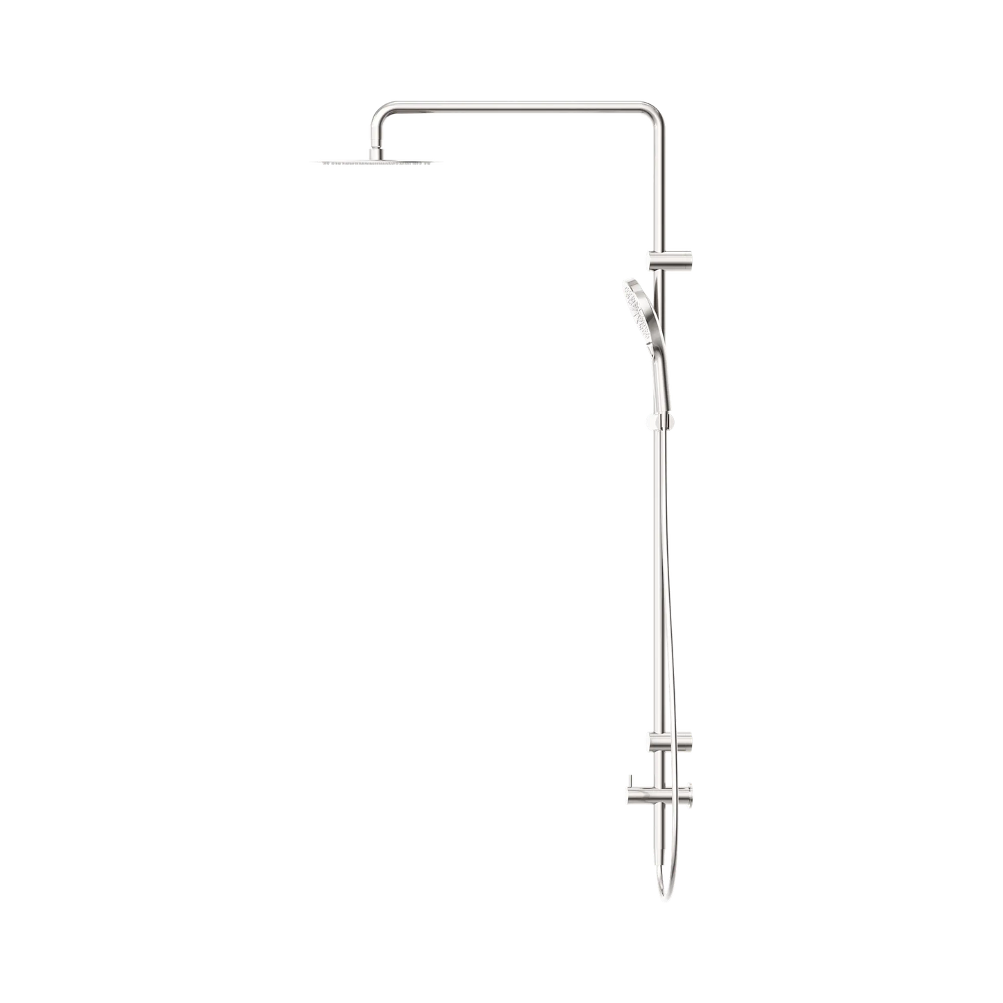 Mecca Care 25mm Grab Rail 900mm Twin Shower Set Brushed Nickel